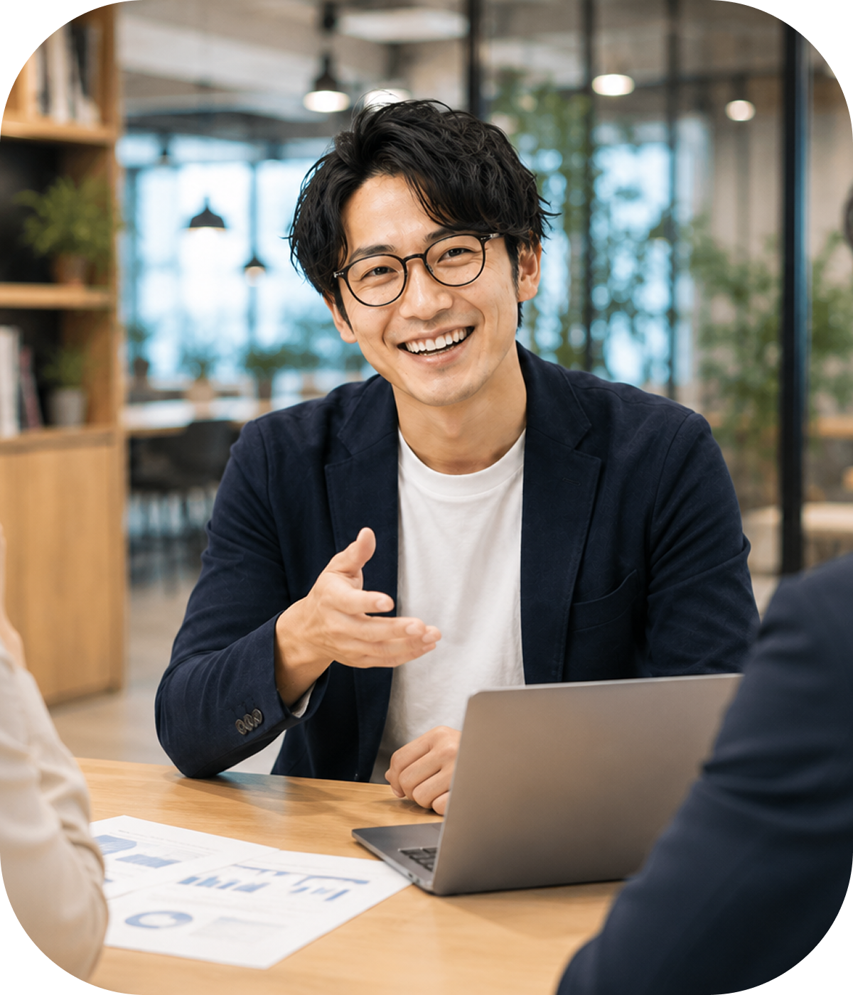 AI活用について相談する様子